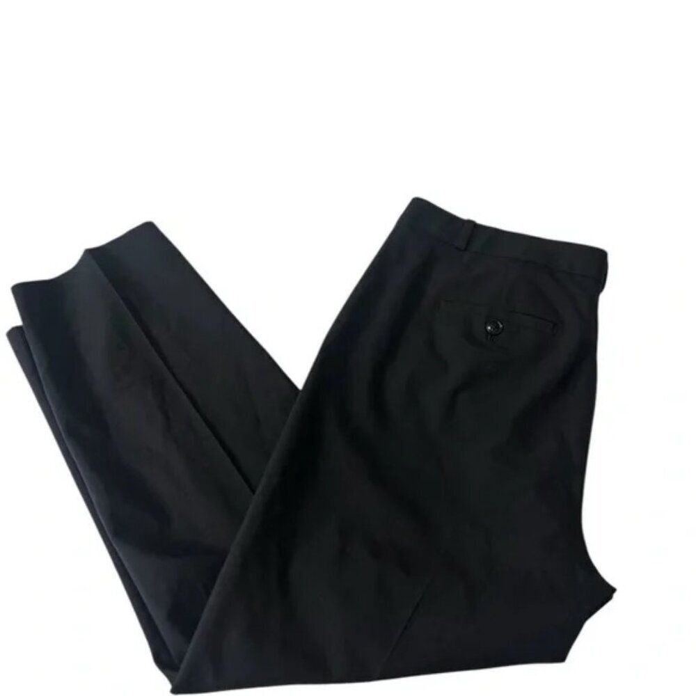 BANANA REPUBLIC - Avery Straight pant sz 12 in Black Color Wool blend inseam 26” - Picture 7 of 7